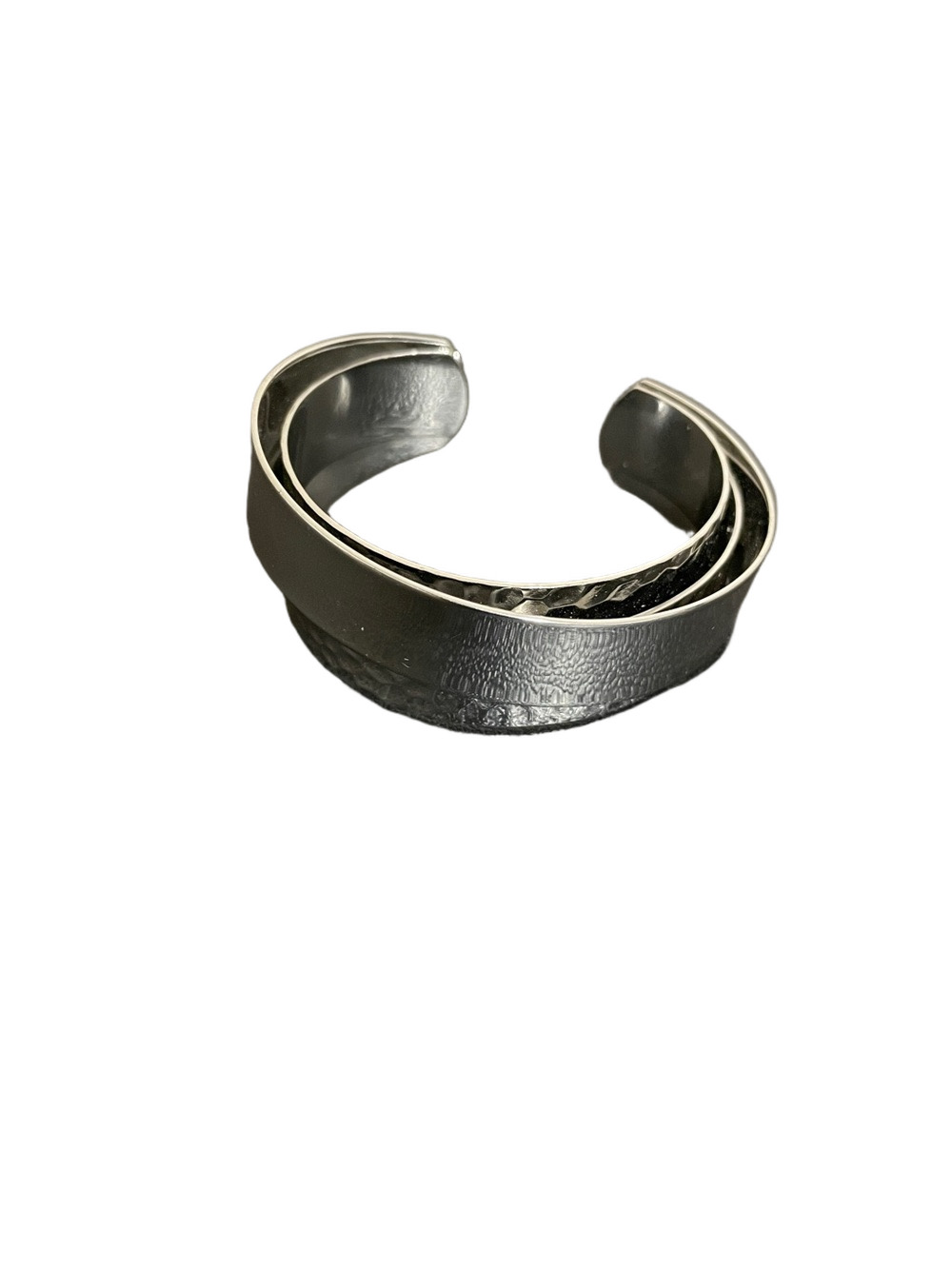 Stella & Dot Corso Silver Tone Cuff Bracelet